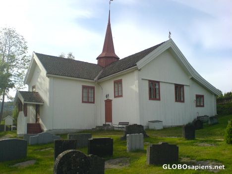 Postcard Lyngdal church