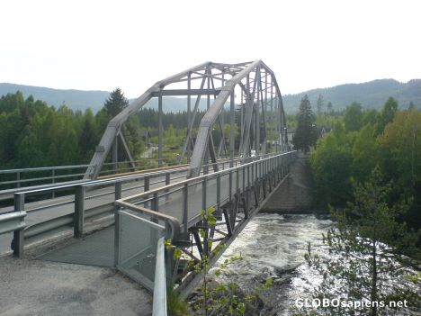 Postcard Svene bridge