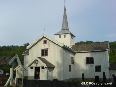 Postcard Svene church