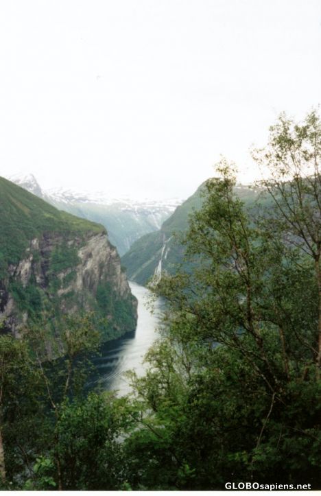 Postcard Fjord from Eagles' Highway
