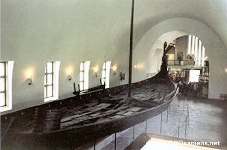Postcard Viking Ship