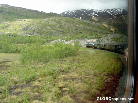 Postcard Norway in a Nutshell train