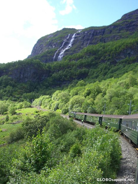 Postcard Flåm Railway