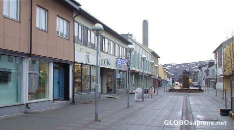 Postcard Kirkenes main street