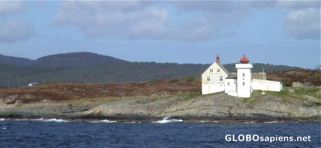Postcard Lighthouse on the rock