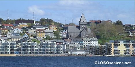 Postcard Kristiansund city