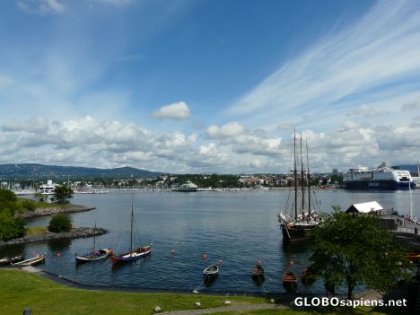 Postcard Oslo harbour