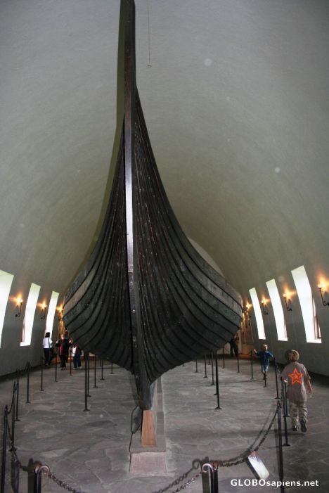 Postcard Vikingship museum; The Gokstad ship
