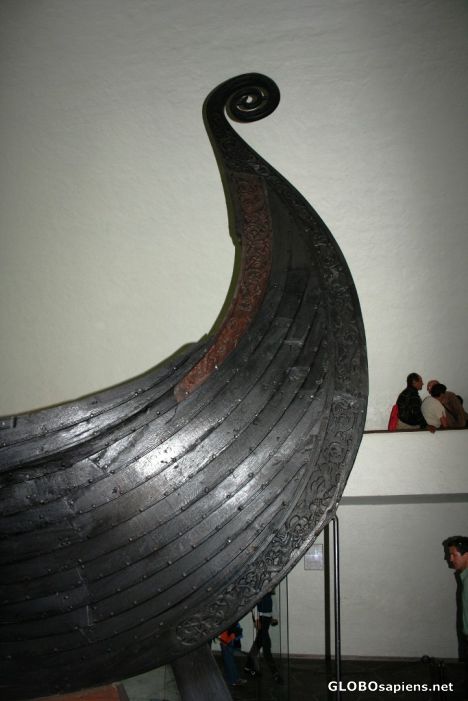 Postcard Vikingship museum; The Oseberg ship