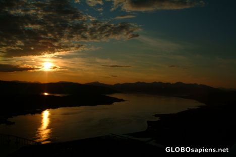 Postcard Tromsø - the midnight sun