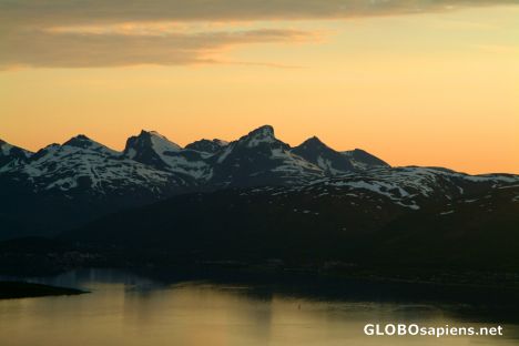 Postcard Tromsø - south-east of the town