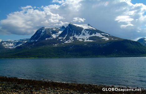Postcard Arctic fjord