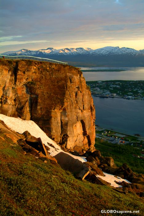 Postcard Tromso - a vew from a hill