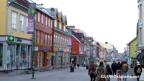 Postcard Tromso main street