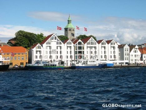 Postcard The harbour in Stavanger