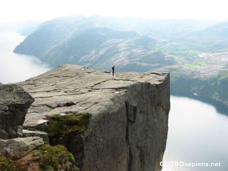 Postcard Alone on Preikestolen