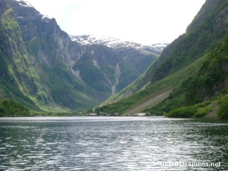 Postcard Norwegian fjord