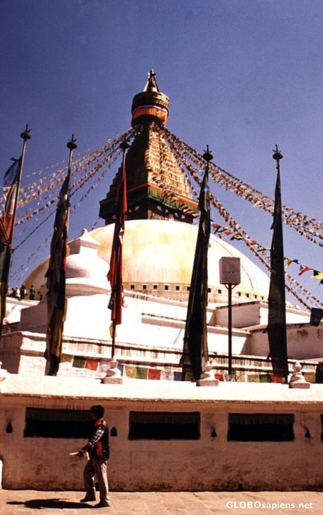 Postcard Boudanath Stupa Largest Stupa of the World