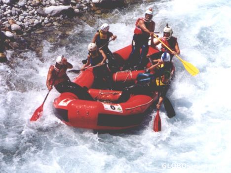 Postcard Rafting Image