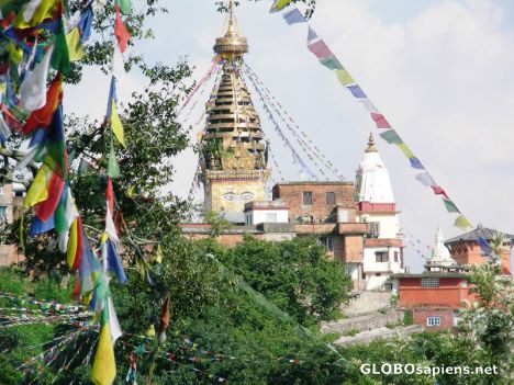Postcard View of Swayambhunath Temple