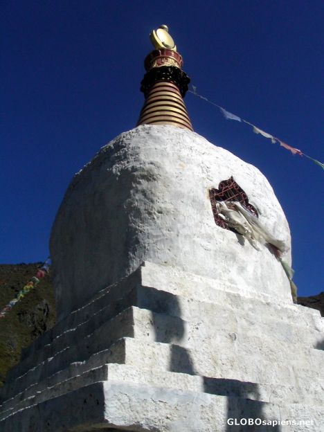 Postcard Tenzing Norgay Stupa