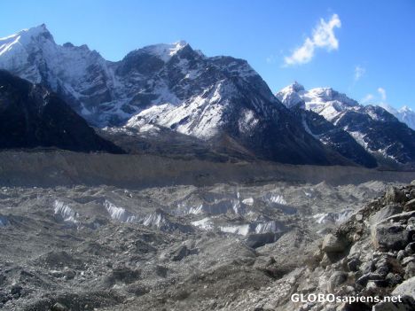 Postcard Khumbu Glacier