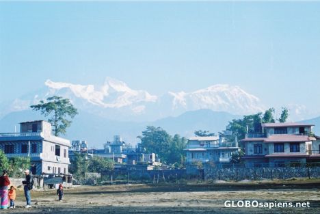 Postcard Pokhara Bus station