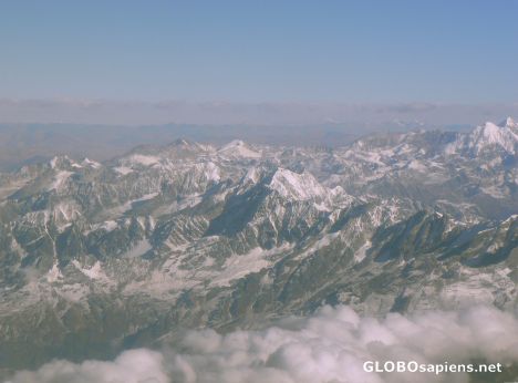 Postcard Aerial Himalayas