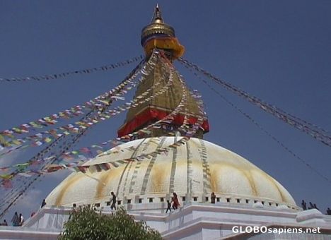 Postcard Stupa in Bodnath