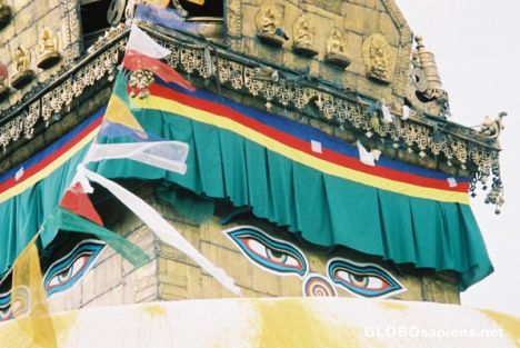 Postcard Kathmandu-Swayambhunath Stupa