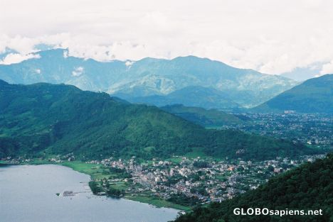 Postcard View over Pokhara