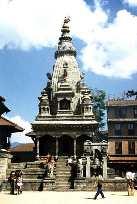 Postcard Stone temple in Bhaktapur
