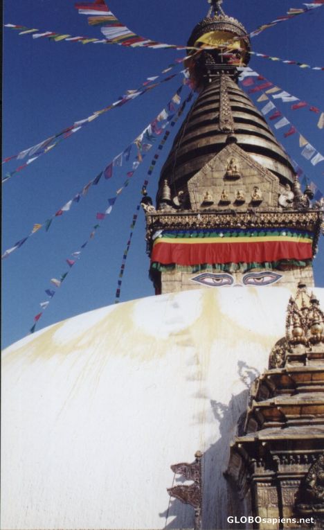 Postcard Stupa at Monkey Temple