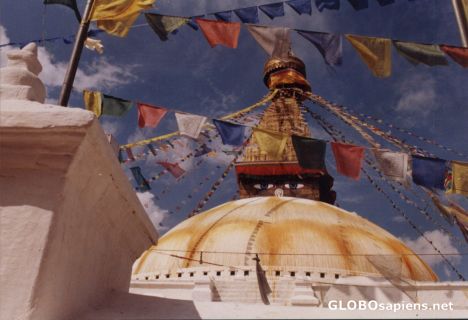 Postcard Boudanath Stupa