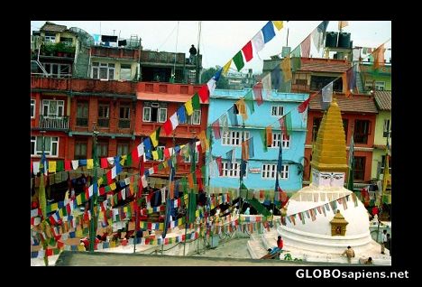 Postcard Bodhnath, Nepal