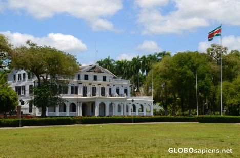 Postcard Paramaribo (SR) - the White House
