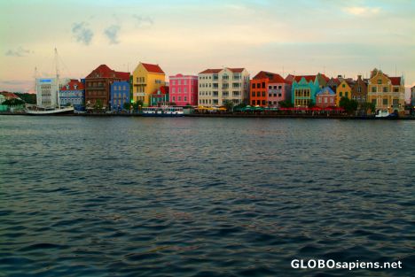 Postcard Willemstad, Curacao - the famous waterfront