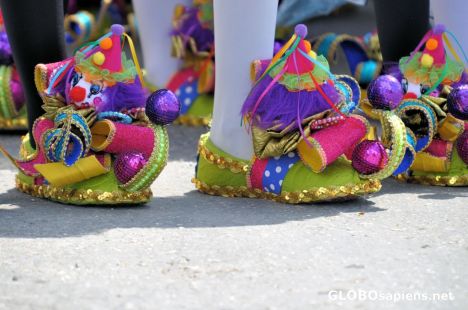 Postcard Colorful shoes