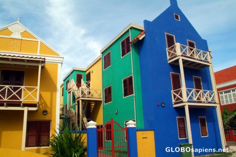 Postcard Curacao (AN) - Coloured Blocks