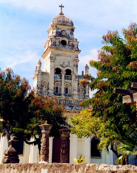 Postcard Granada - church tower