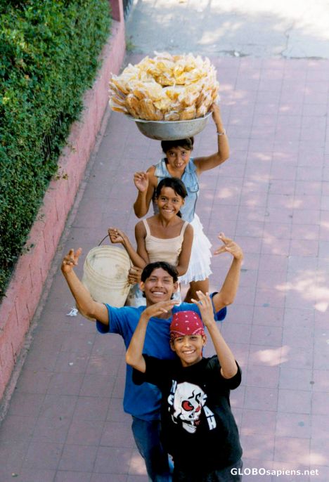 Postcard Granada - happy people