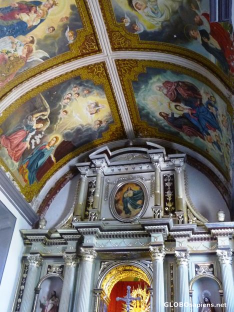 Postcard The interior ceiling frescos of Inglesia La Merced