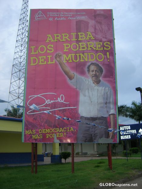 Postcard The old Communist (Sandinista) Daniel Ortega