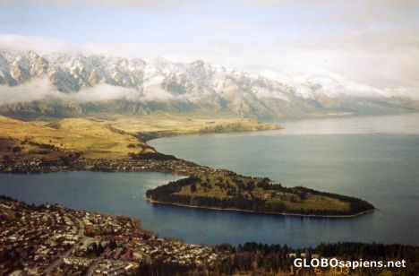 Postcard The Remarkables and Lake Wakatipu