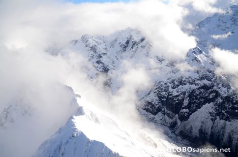 Postcard Southern Alps (NZ) - a fresh snow