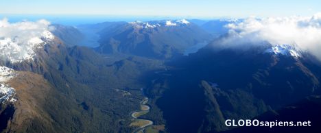 Postcard Southern Alps (NZ) - a peek of the peaks