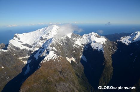 Postcard Southern Alps (NZ) - white peaks