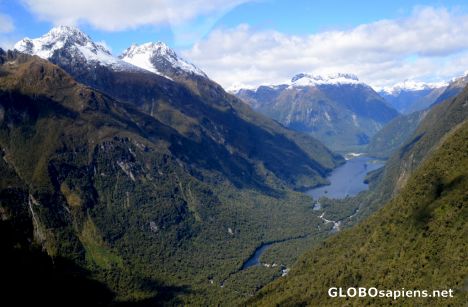 Postcard Southern Alps (NZ) - a valley