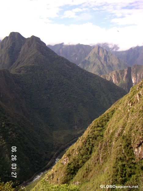 Postcard A breathtaking view along the Inca Trail.