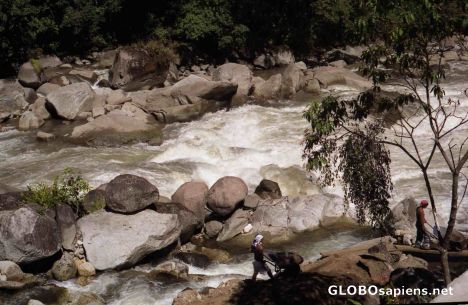 Postcard Urubamba River - outside of Machu Picchu